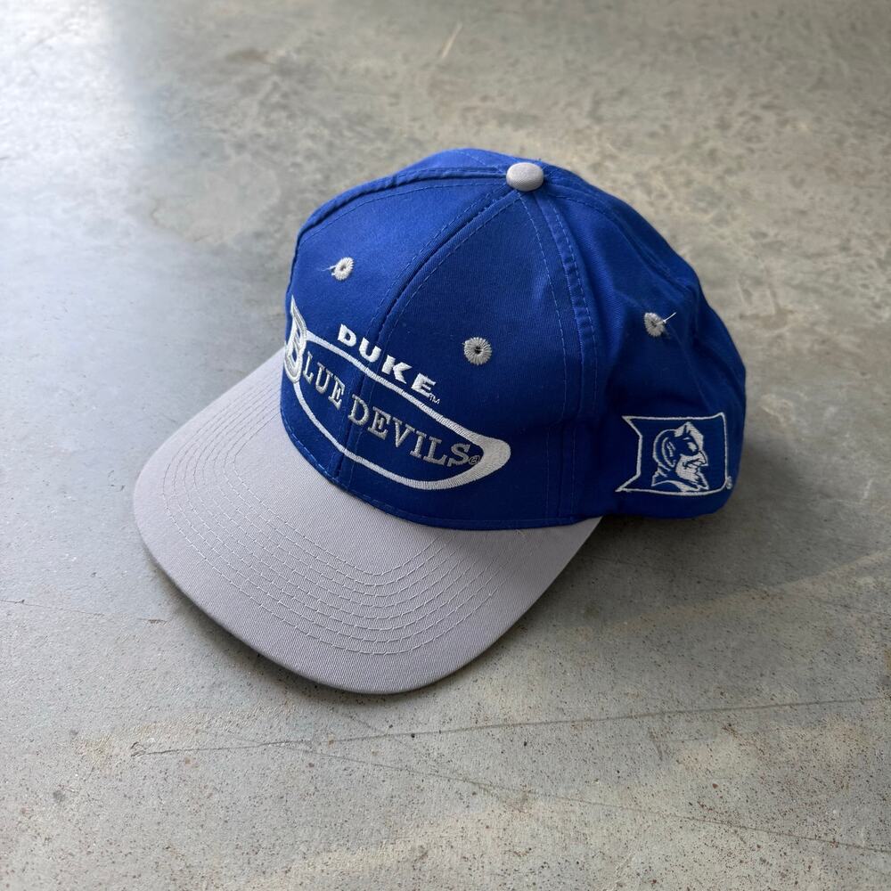 Vintage 90’s University of Duke Blue Devil Drew Pearson Embroidered Snapback Hat